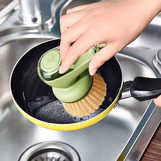 Dish Scrubber With Soap Dispenser