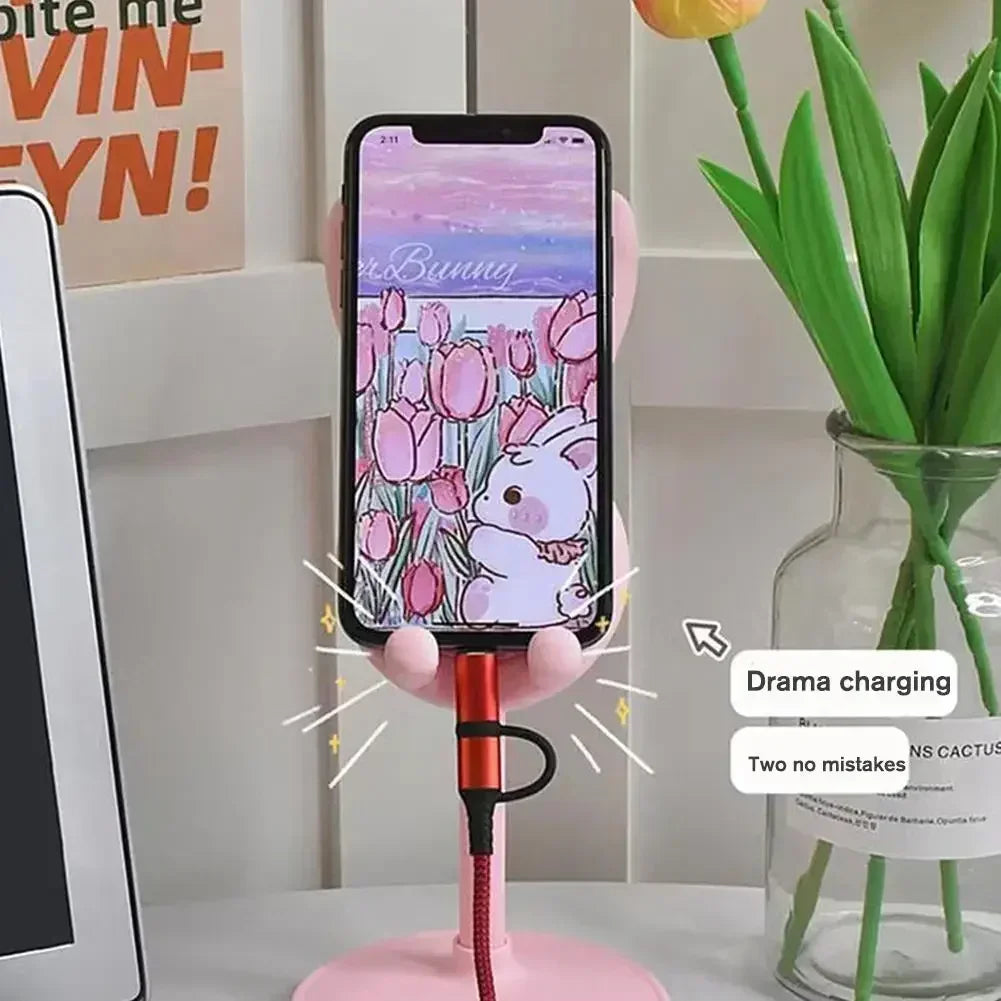 Cute Cartoon Bunny Phone Holder